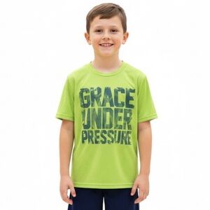 Athletic Works Drifit Athletic Boy’s Short Sleeved Yellow Top